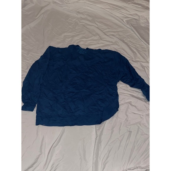 Fruit of the Loom Womens Sweatshirt Long Sleeve Blue Casual - Picture 1 of 3